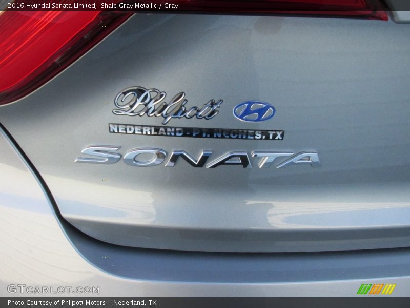 Shale Gray Metallic / Gray 2016 Hyundai Sonata Limited