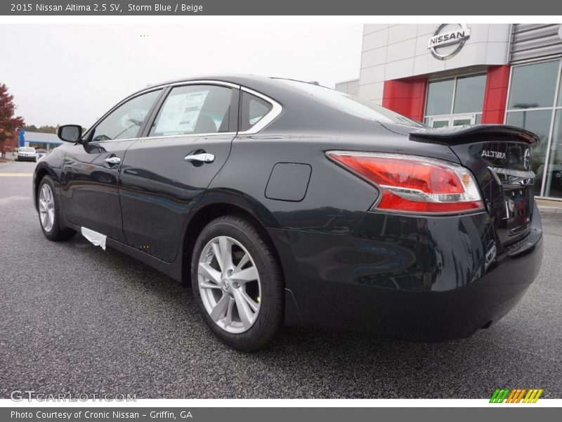 Storm Blue / Beige 2015 Nissan Altima 2.5 SV