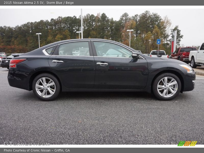 Storm Blue / Beige 2015 Nissan Altima 2.5 SV
