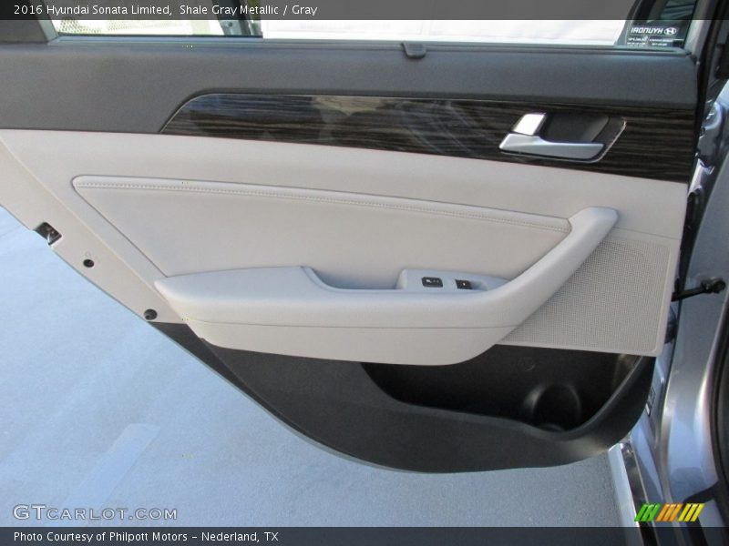Shale Gray Metallic / Gray 2016 Hyundai Sonata Limited
