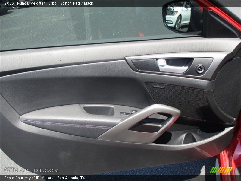 Boston Red / Black 2015 Hyundai Veloster Turbo