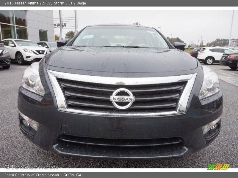 Storm Blue / Beige 2015 Nissan Altima 2.5 SV