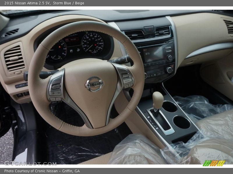 Storm Blue / Beige 2015 Nissan Altima 2.5 SV