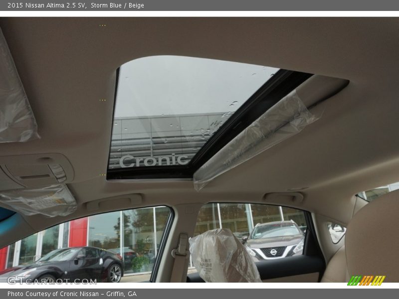 Storm Blue / Beige 2015 Nissan Altima 2.5 SV