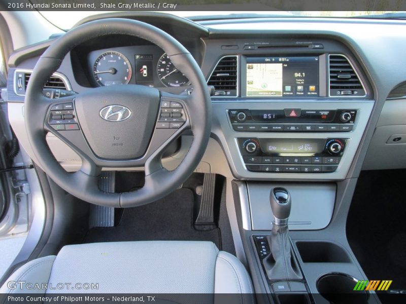 Shale Gray Metallic / Gray 2016 Hyundai Sonata Limited