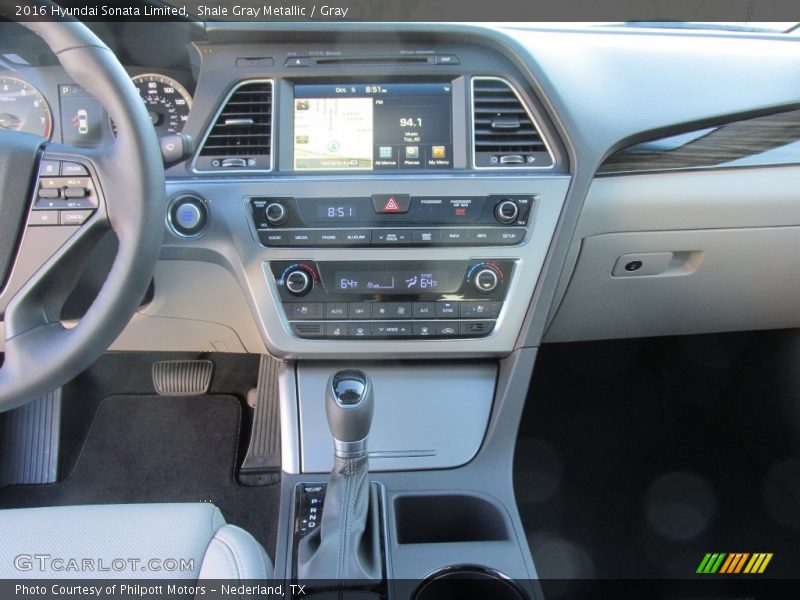 Shale Gray Metallic / Gray 2016 Hyundai Sonata Limited