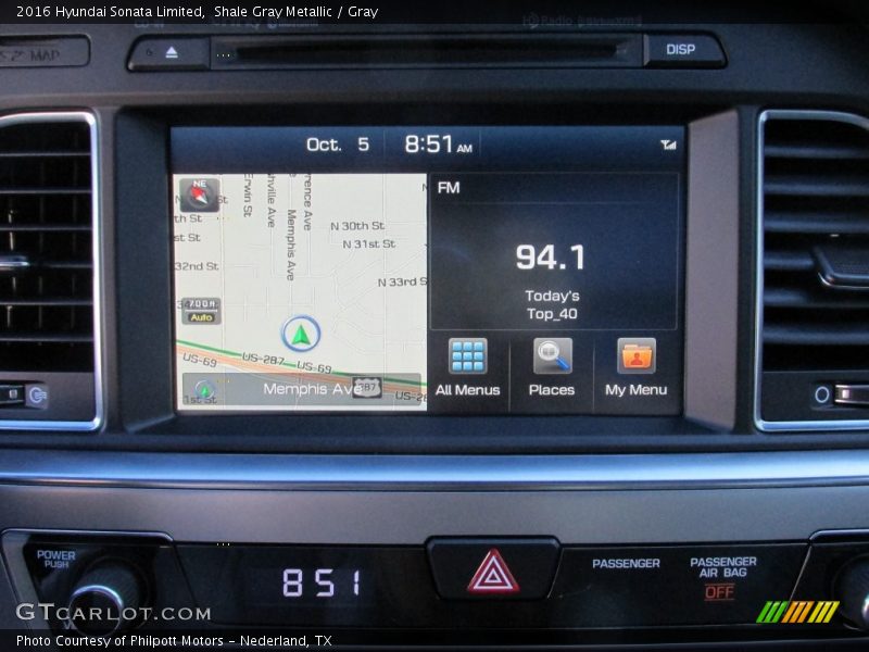 Shale Gray Metallic / Gray 2016 Hyundai Sonata Limited