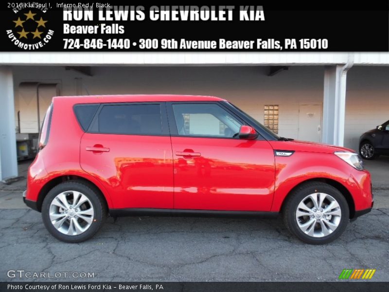 Inferno Red / Black 2016 Kia Soul !