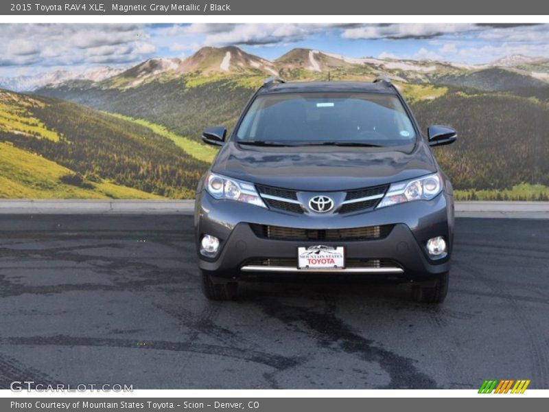 Magnetic Gray Metallic / Black 2015 Toyota RAV4 XLE