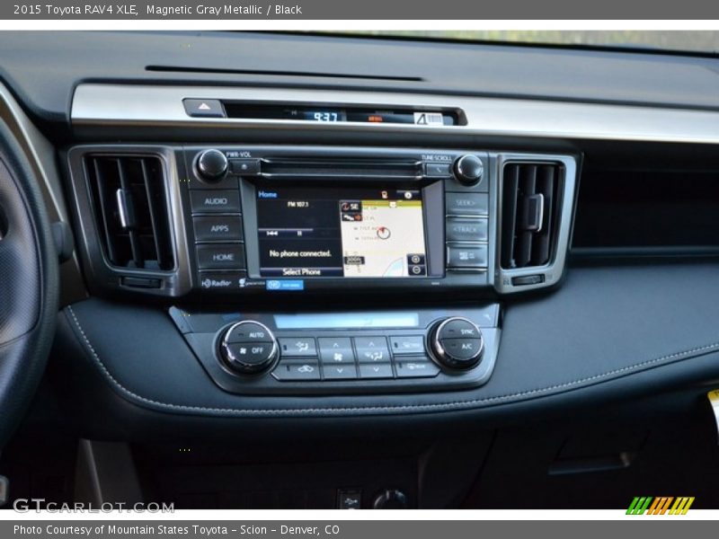 Magnetic Gray Metallic / Black 2015 Toyota RAV4 XLE