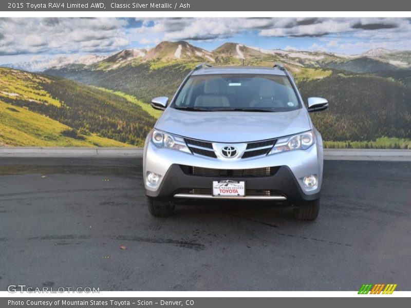 Classic Silver Metallic / Ash 2015 Toyota RAV4 Limited AWD