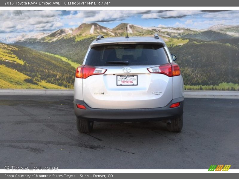Classic Silver Metallic / Ash 2015 Toyota RAV4 Limited AWD