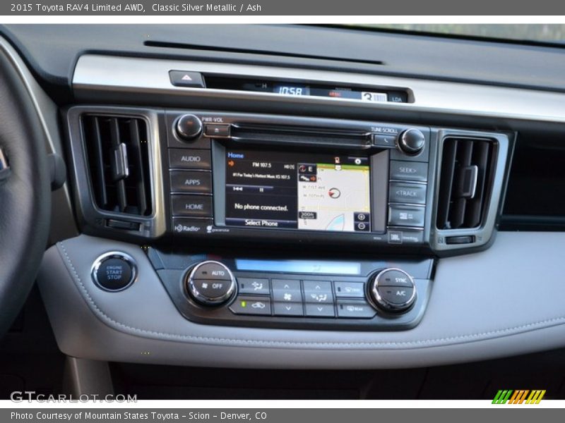 Classic Silver Metallic / Ash 2015 Toyota RAV4 Limited AWD