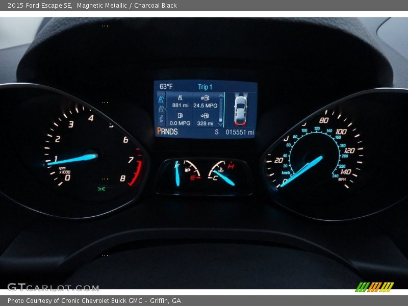 Magnetic Metallic / Charcoal Black 2015 Ford Escape SE