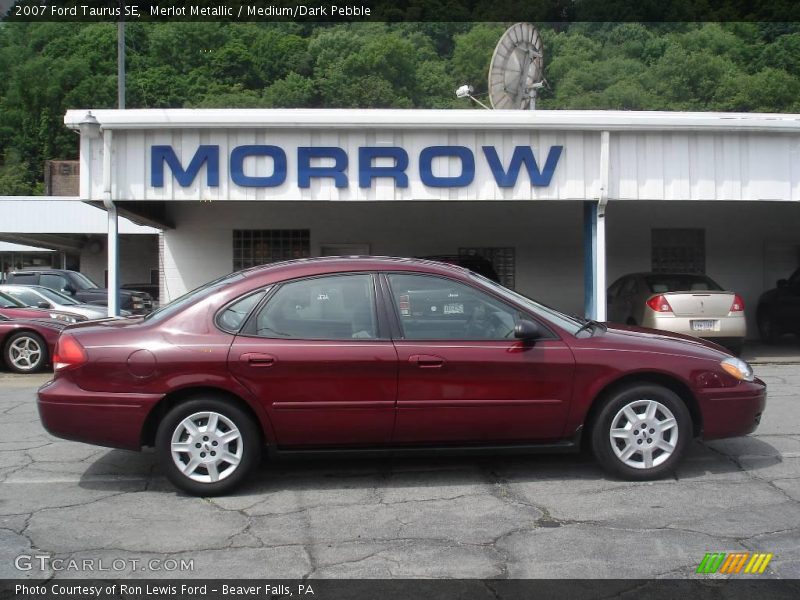 Merlot Metallic / Medium/Dark Pebble 2007 Ford Taurus SE