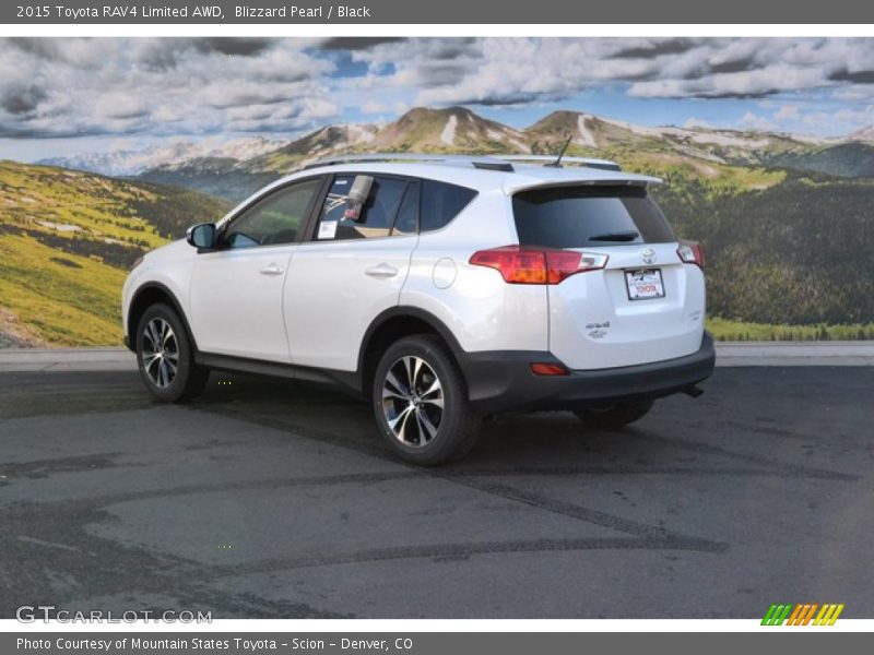 Blizzard Pearl / Black 2015 Toyota RAV4 Limited AWD