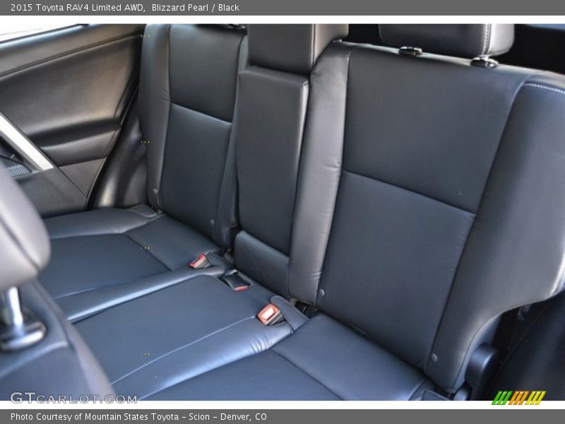 Blizzard Pearl / Black 2015 Toyota RAV4 Limited AWD