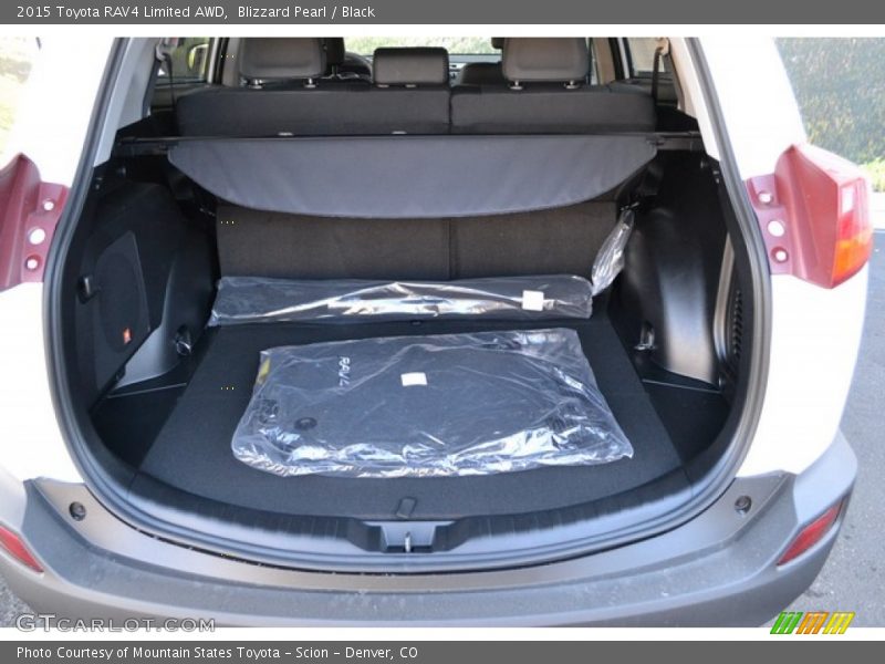 Blizzard Pearl / Black 2015 Toyota RAV4 Limited AWD