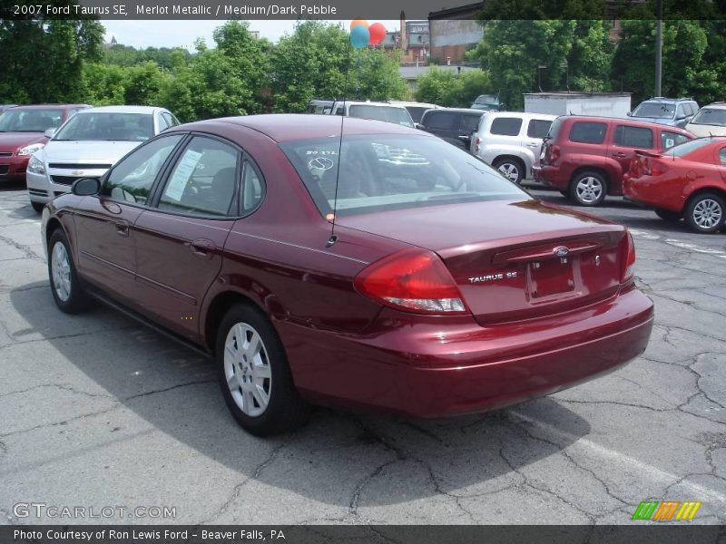 Merlot Metallic / Medium/Dark Pebble 2007 Ford Taurus SE