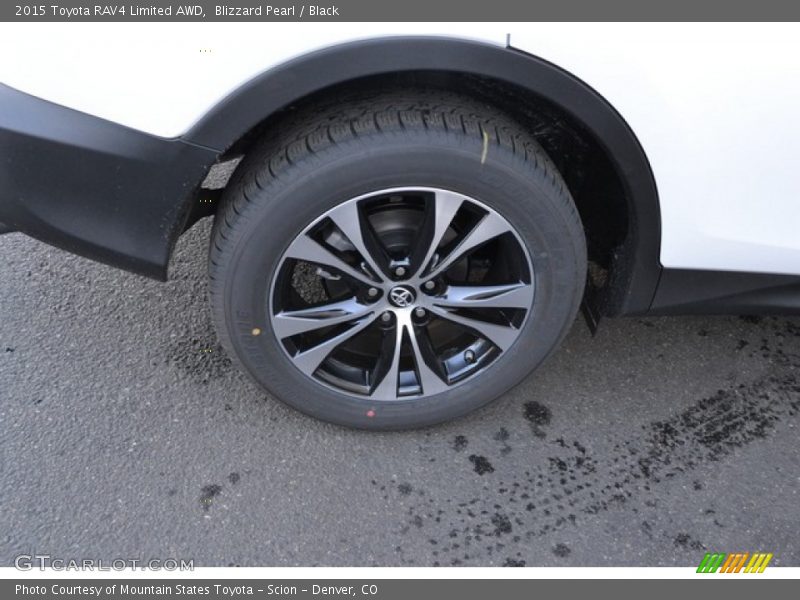 Blizzard Pearl / Black 2015 Toyota RAV4 Limited AWD