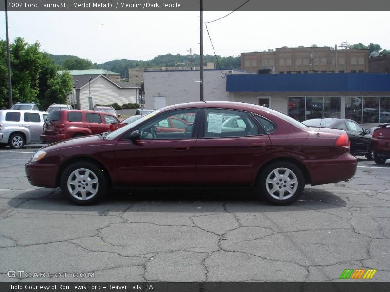 Merlot Metallic / Medium/Dark Pebble 2007 Ford Taurus SE