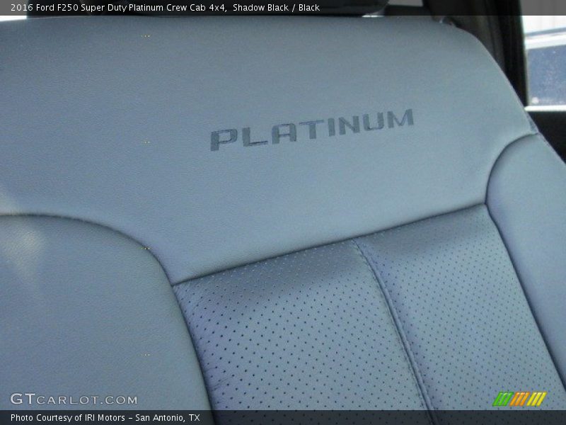 Shadow Black / Black 2016 Ford F250 Super Duty Platinum Crew Cab 4x4