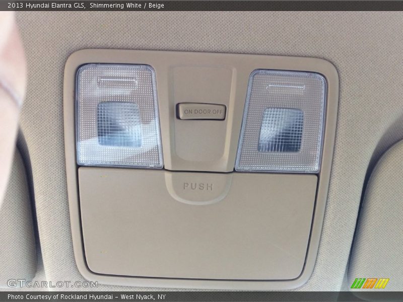 Shimmering White / Beige 2013 Hyundai Elantra GLS
