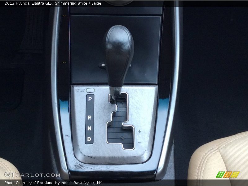 Shimmering White / Beige 2013 Hyundai Elantra GLS