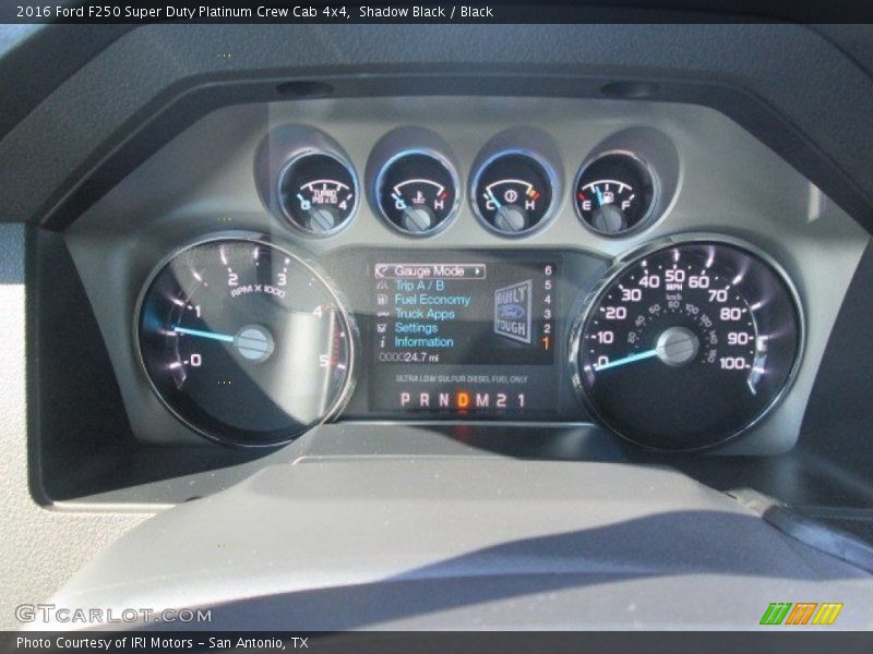 Shadow Black / Black 2016 Ford F250 Super Duty Platinum Crew Cab 4x4