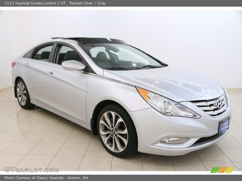 Radiant Silver / Gray 2013 Hyundai Sonata Limited 2.0T