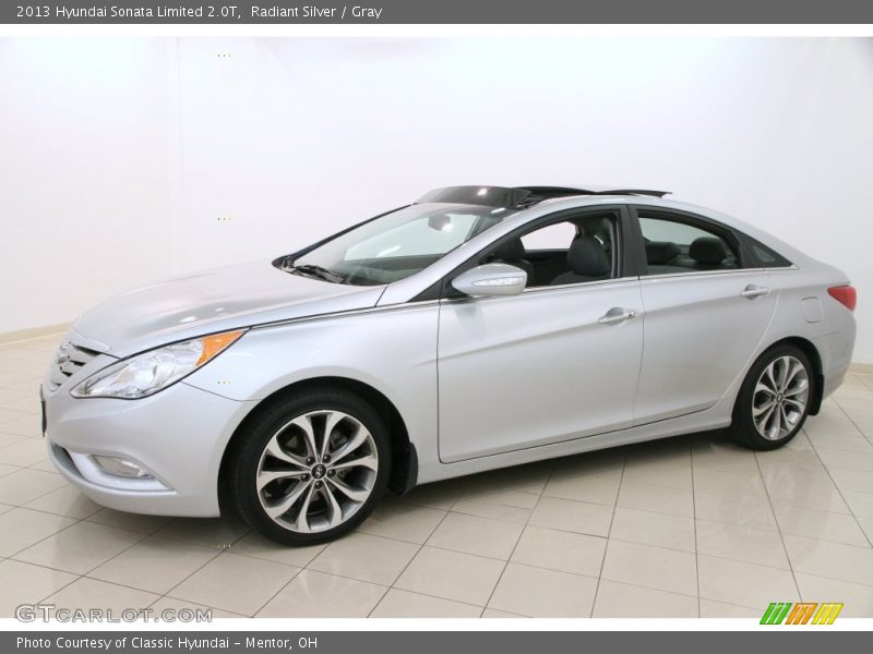 Radiant Silver / Gray 2013 Hyundai Sonata Limited 2.0T