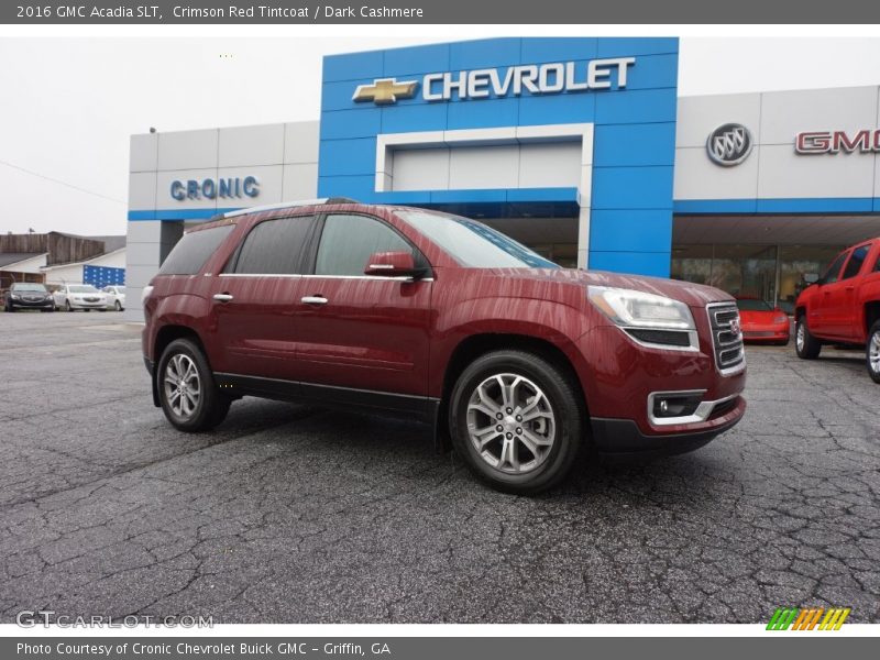 Crimson Red Tintcoat / Dark Cashmere 2016 GMC Acadia SLT