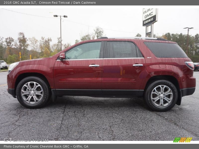 Crimson Red Tintcoat / Dark Cashmere 2016 GMC Acadia SLT