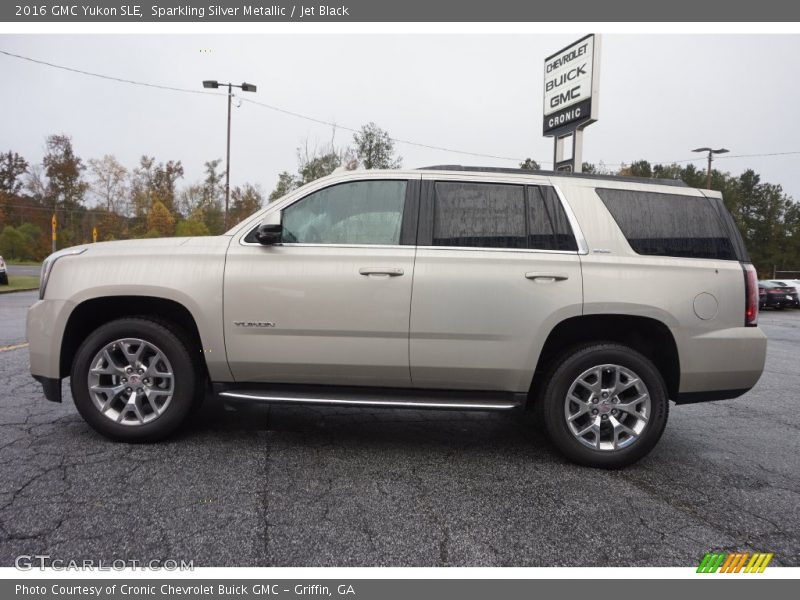 Sparkling Silver Metallic / Jet Black 2016 GMC Yukon SLE