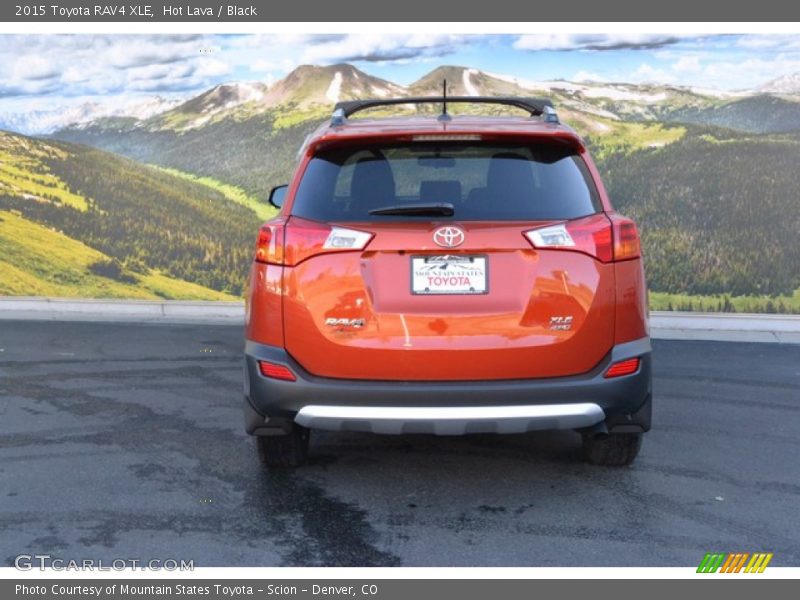 Hot Lava / Black 2015 Toyota RAV4 XLE