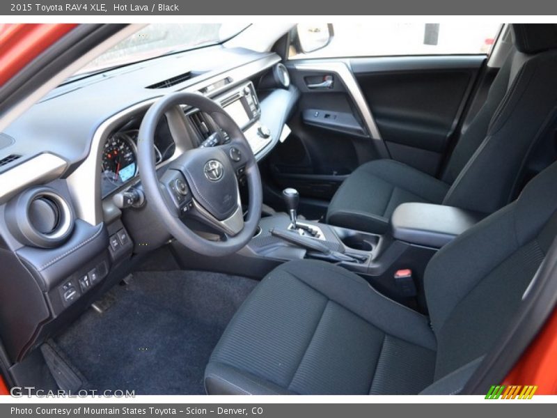 Hot Lava / Black 2015 Toyota RAV4 XLE