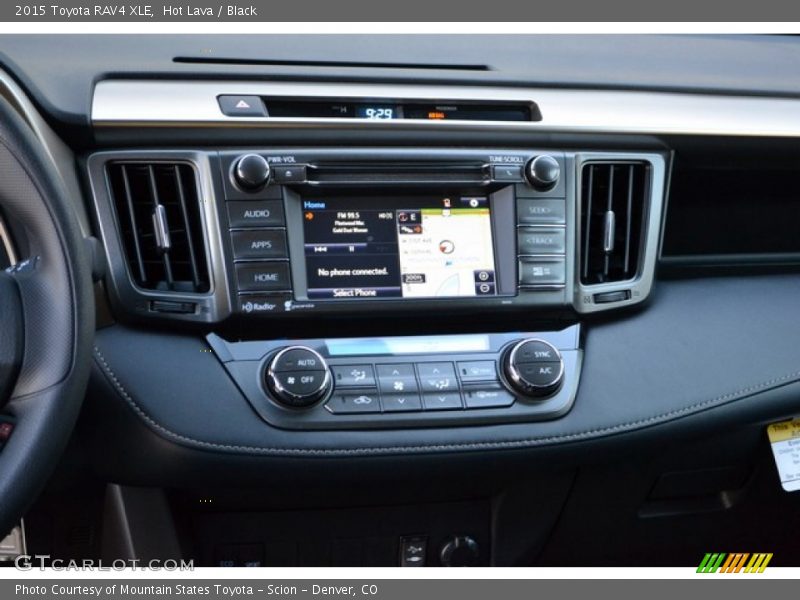Hot Lava / Black 2015 Toyota RAV4 XLE