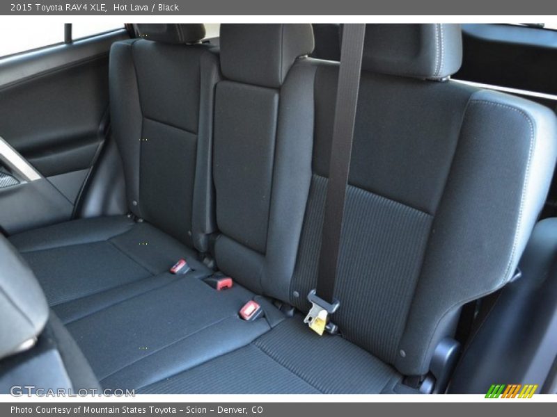 Hot Lava / Black 2015 Toyota RAV4 XLE