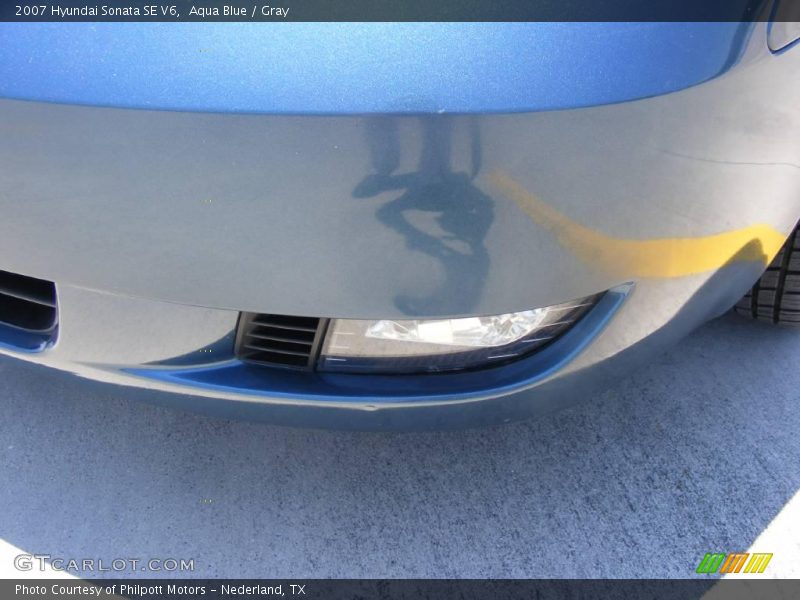 Aqua Blue / Gray 2007 Hyundai Sonata SE V6
