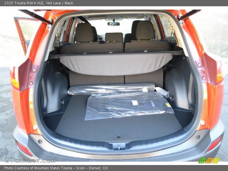 Hot Lava / Black 2015 Toyota RAV4 XLE