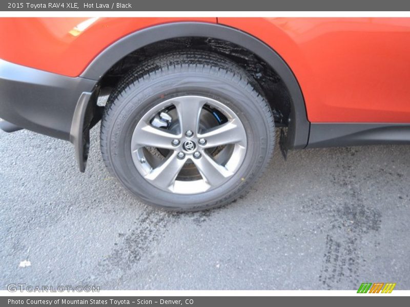 Hot Lava / Black 2015 Toyota RAV4 XLE