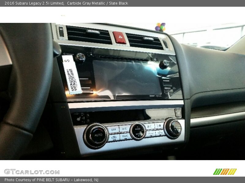 Carbide Gray Metallic / Slate Black 2016 Subaru Legacy 2.5i Limited