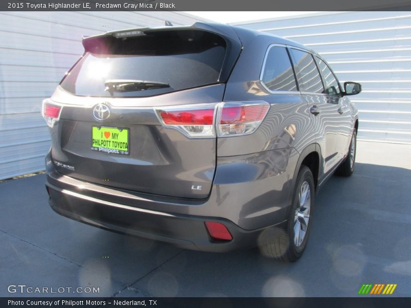 Predawn Gray Mica / Black 2015 Toyota Highlander LE