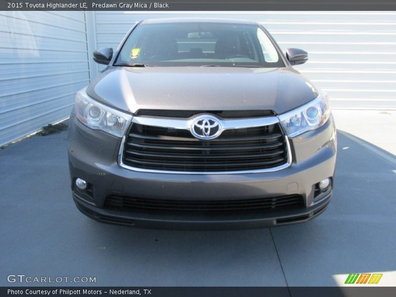 Predawn Gray Mica / Black 2015 Toyota Highlander LE