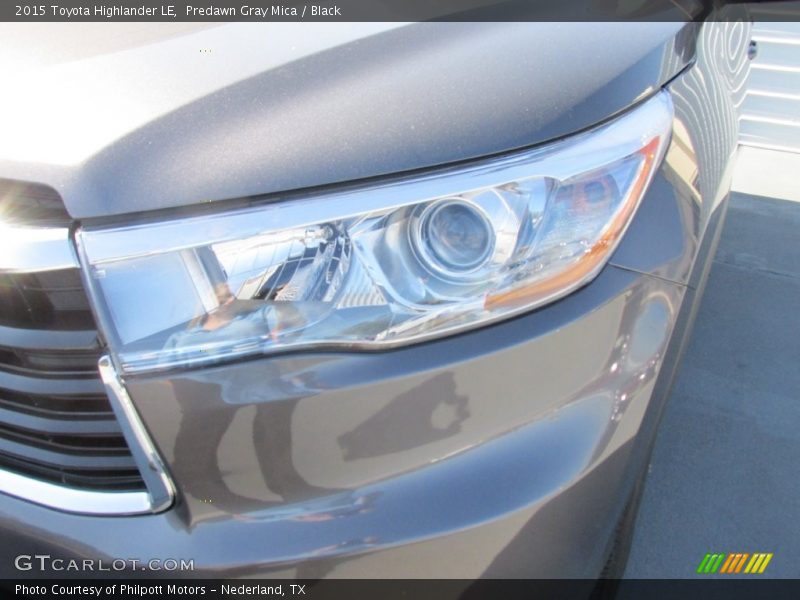 Predawn Gray Mica / Black 2015 Toyota Highlander LE