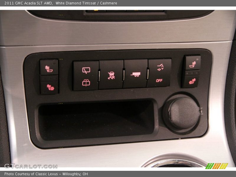 White Diamond Tintcoat / Cashmere 2011 GMC Acadia SLT AWD