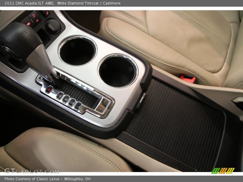White Diamond Tintcoat / Cashmere 2011 GMC Acadia SLT AWD