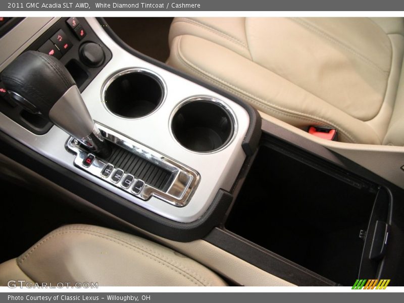 White Diamond Tintcoat / Cashmere 2011 GMC Acadia SLT AWD