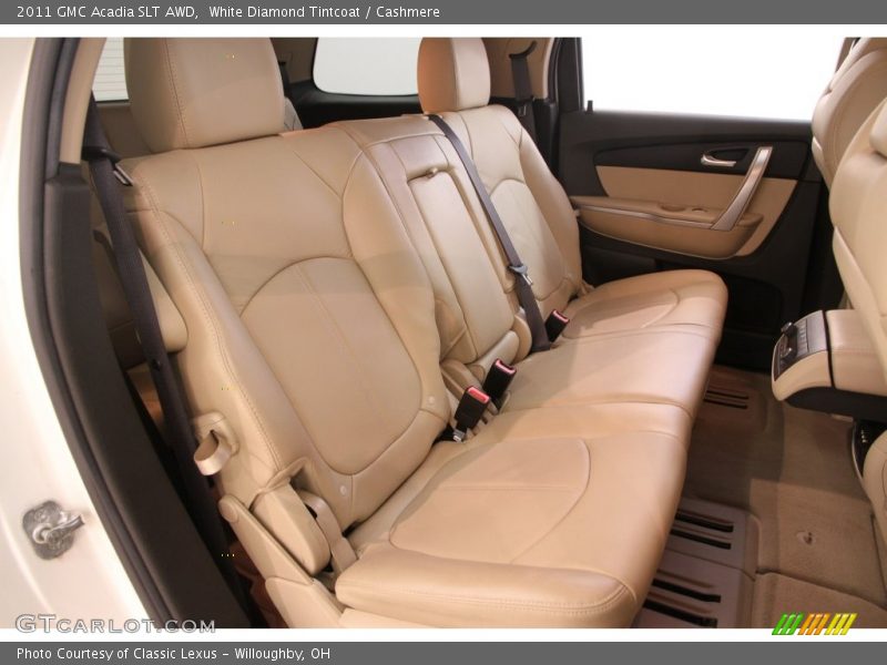 White Diamond Tintcoat / Cashmere 2011 GMC Acadia SLT AWD