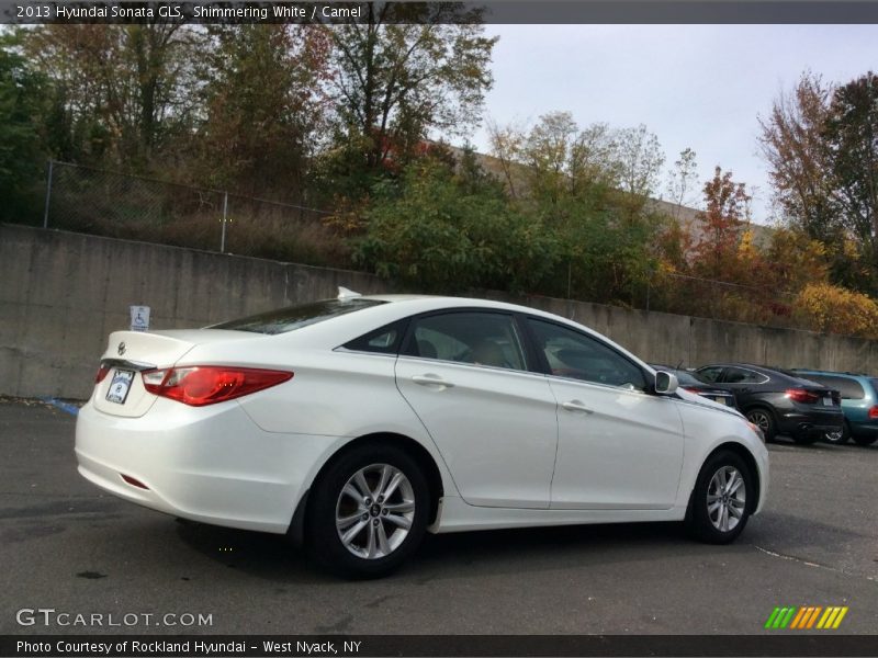 Shimmering White / Camel 2013 Hyundai Sonata GLS